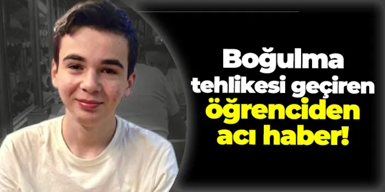 Ordu'da acı haber! Boğulma tehlikesi geçiren öğrenci hayatını kaybetti