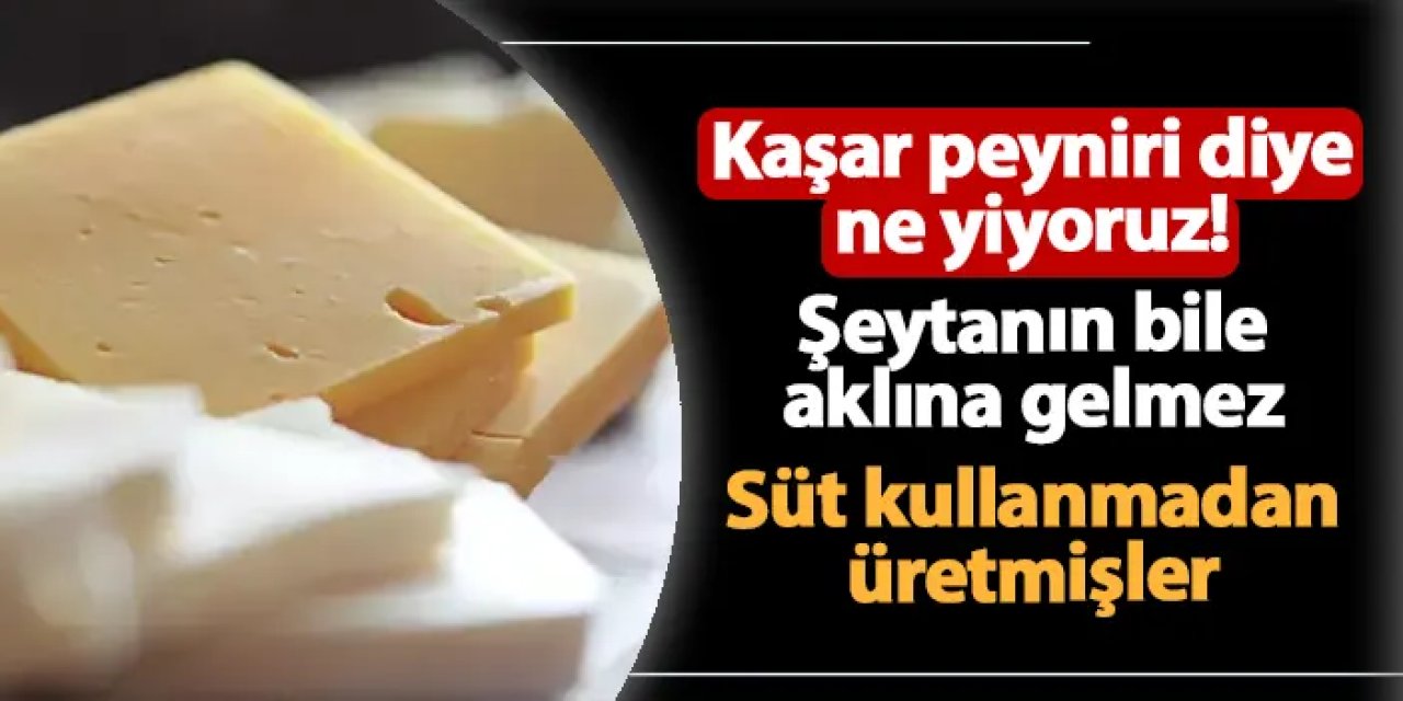 Kaşar peyniri diye ne yiyoruz! Şeytanın bile aklına gelmez: Süt kullanmadan üretmişler
