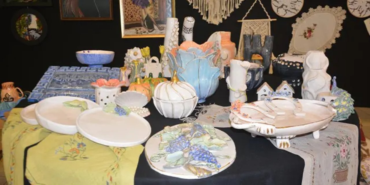 Ordu'da el emeği göz nuru sergisi: Her motif bir hayat hikayesi