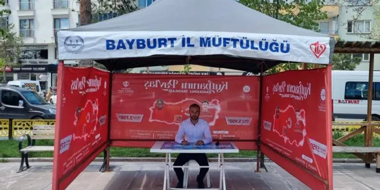 Bayburt’ta kurban bağıl standı kuruldu!