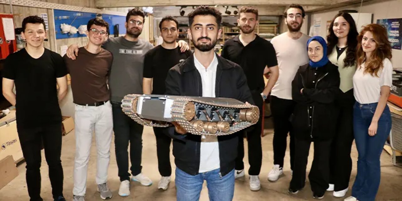 KTÜ’lü öğrencilerden TEKNOFEST’e insansız tank!