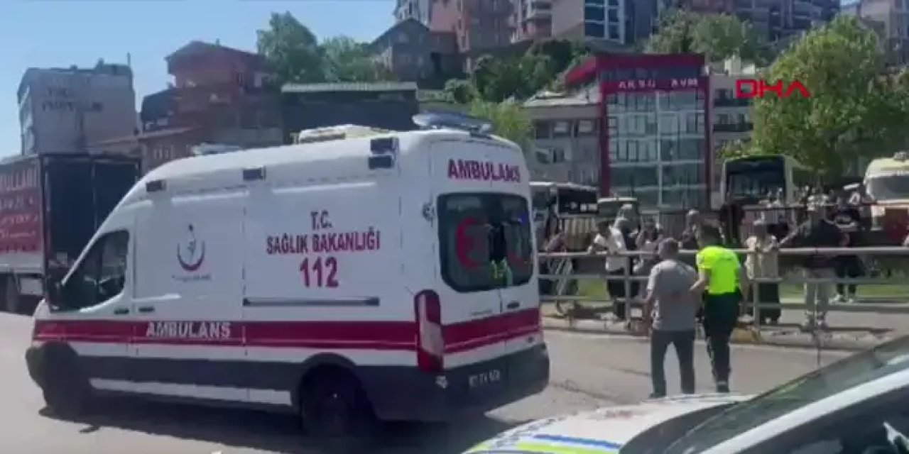 Giresun plakalı kamyonetin çarptığı kadın kurtarılamadı!
