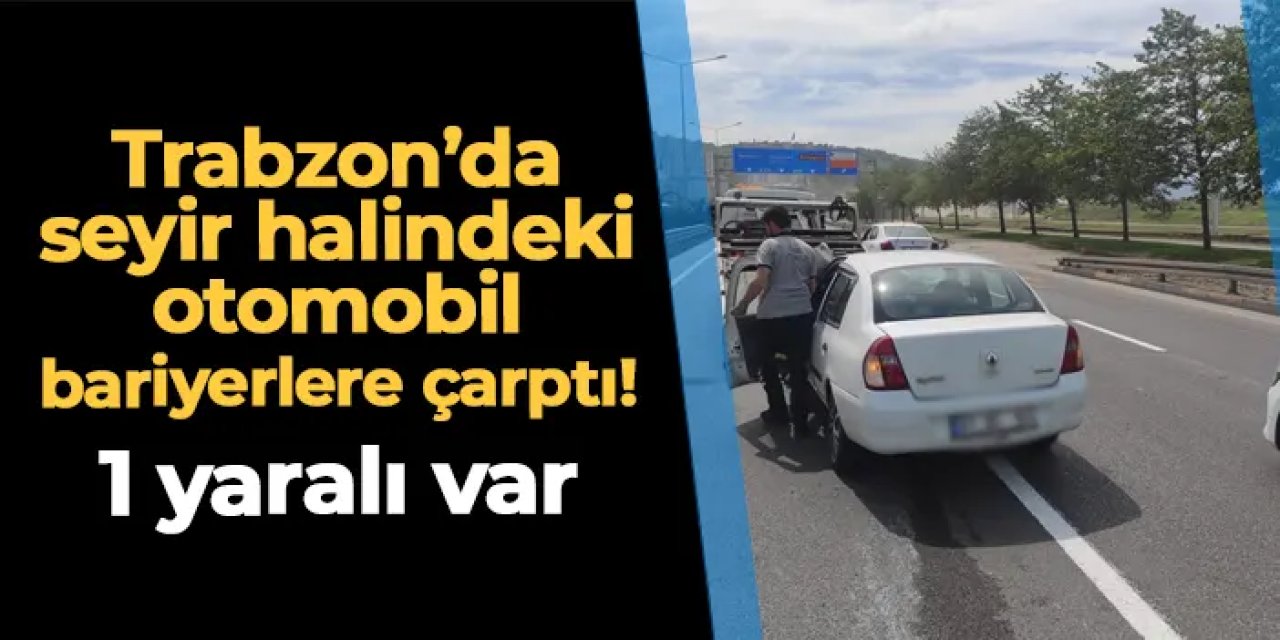 Trabzon Beşirli Sahil Yolu’nda Trafik Kazası