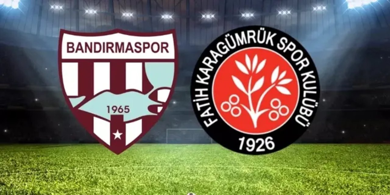 1. Lig Play-Off finalinde Bandırmaspor ile Karagümrük karşı karşıya gelecek.
