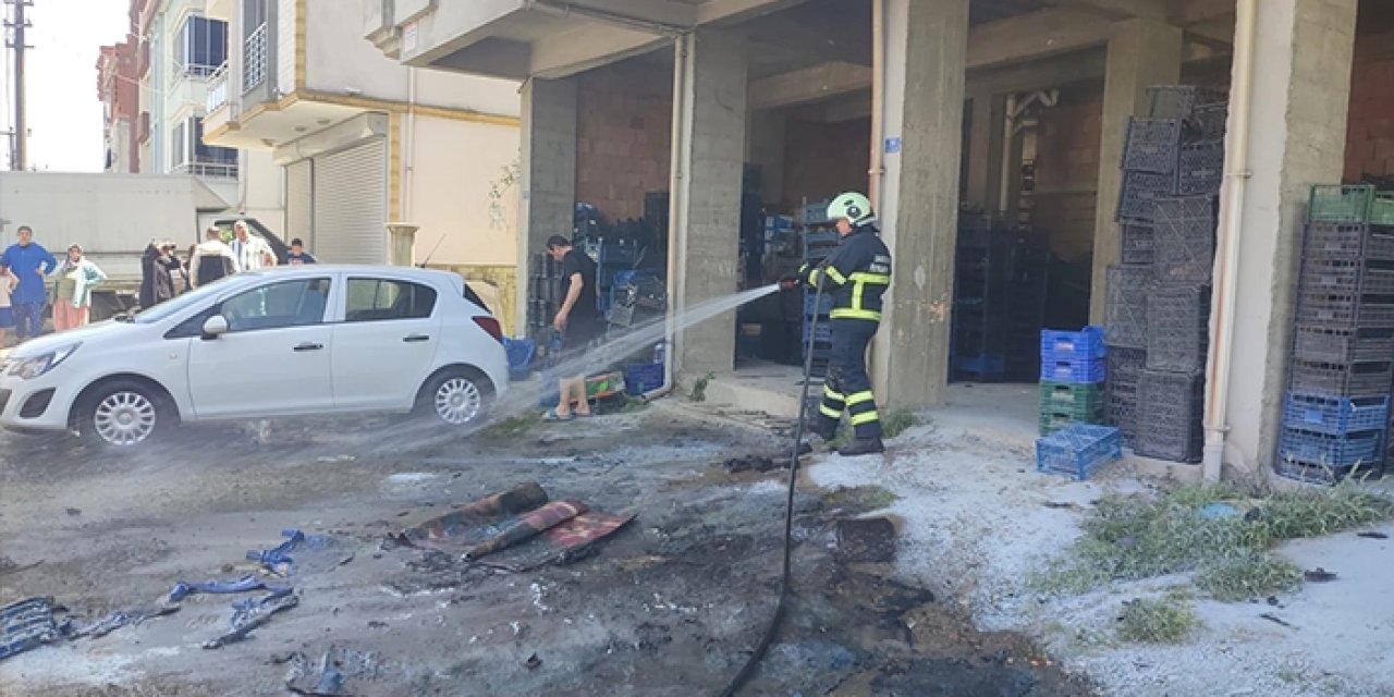 Çarşamba'da çıkan yangın söndürüldü