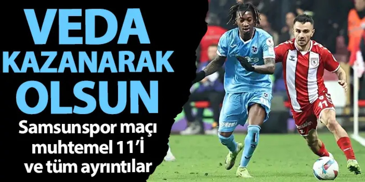 Trabzonspor, bugün saat 19.00’da evinde samsunspor’u ağırlayacak.