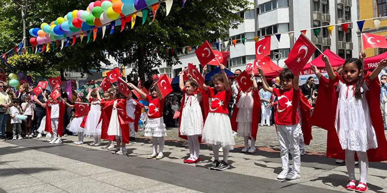Trabzon’da çocuklar doyasıya eğlendi! “Elleri küçük ama hayalleri büyük”