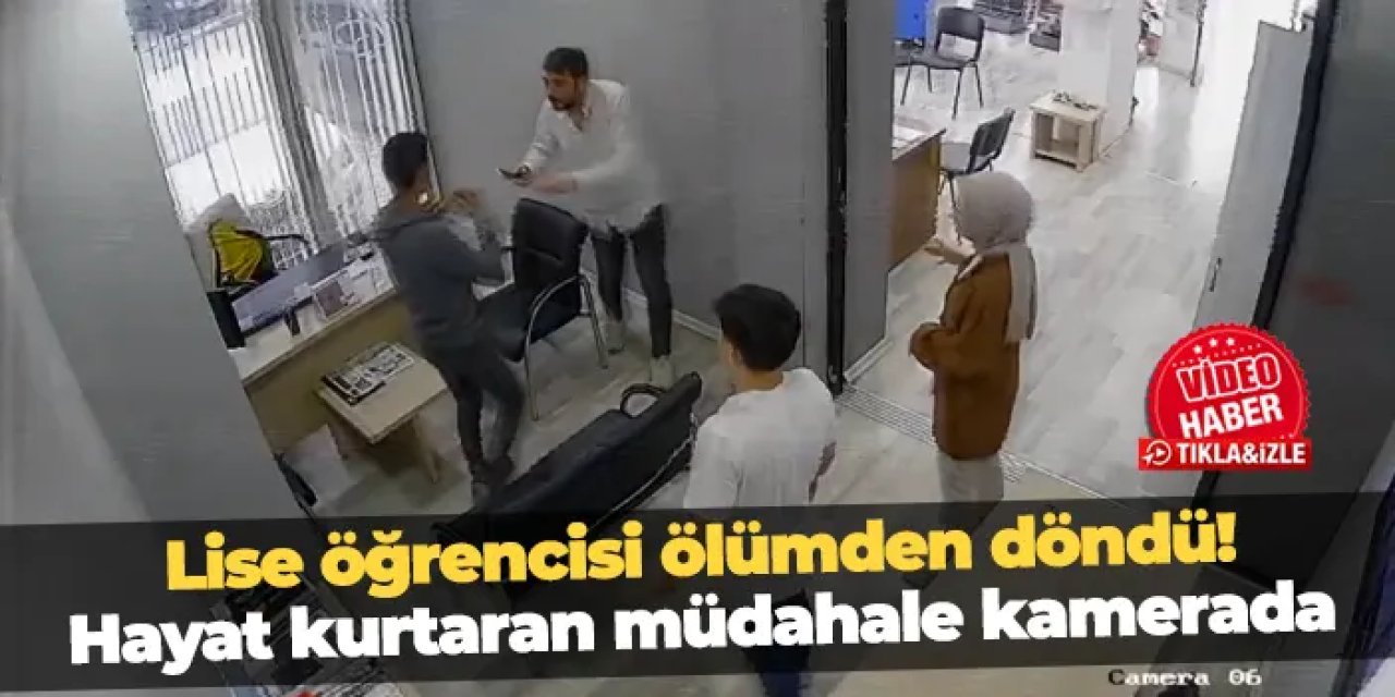 Ordu'da öğrenci ölümden döndü! Hayat kurtaran müdahale kamerada