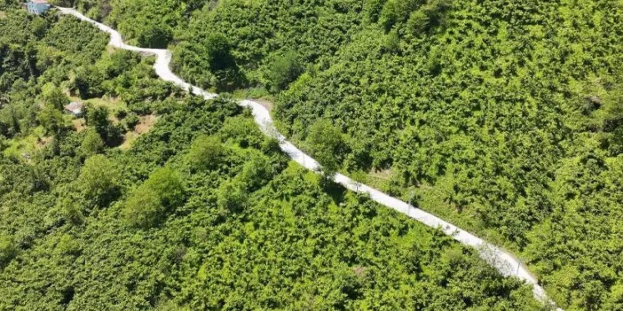 Samsun Terme’de beton yol çalışması yapıldı