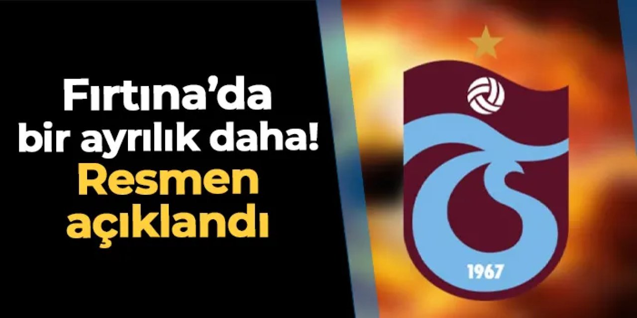 Trabzonspor'da son dakika! Bir ismin daha sözleşmesi fesh edildi