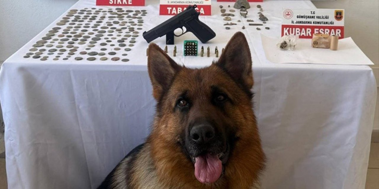 Şiran’da jandarmadan eve operasyon: Tarihi eser ve uyuşturucu ele geçirildi