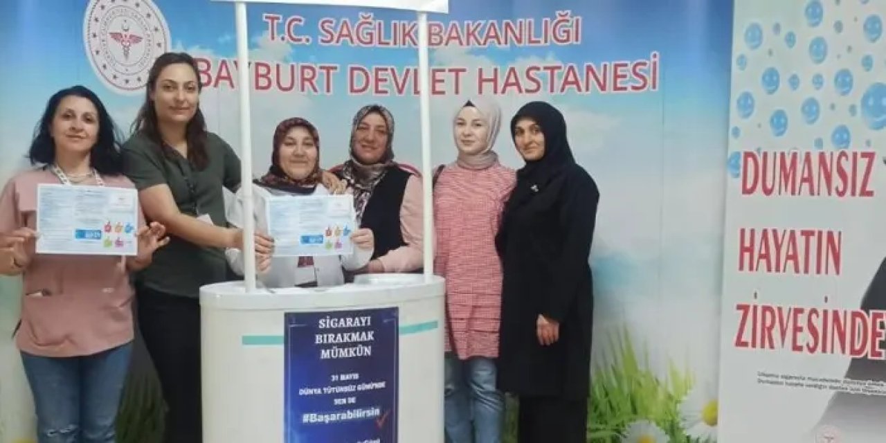 Bayburt’ta tütünün zararları anlatıldı!