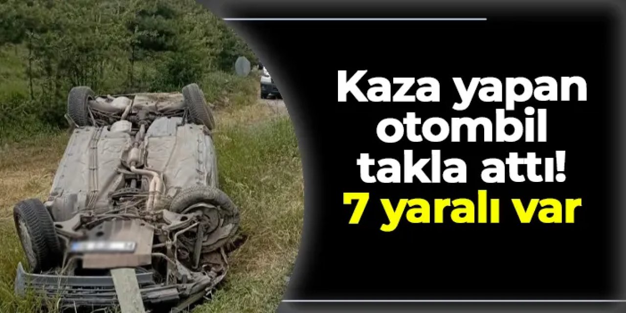 Samsun'da kaza yapan otomobil takla attı! 7 yaralı