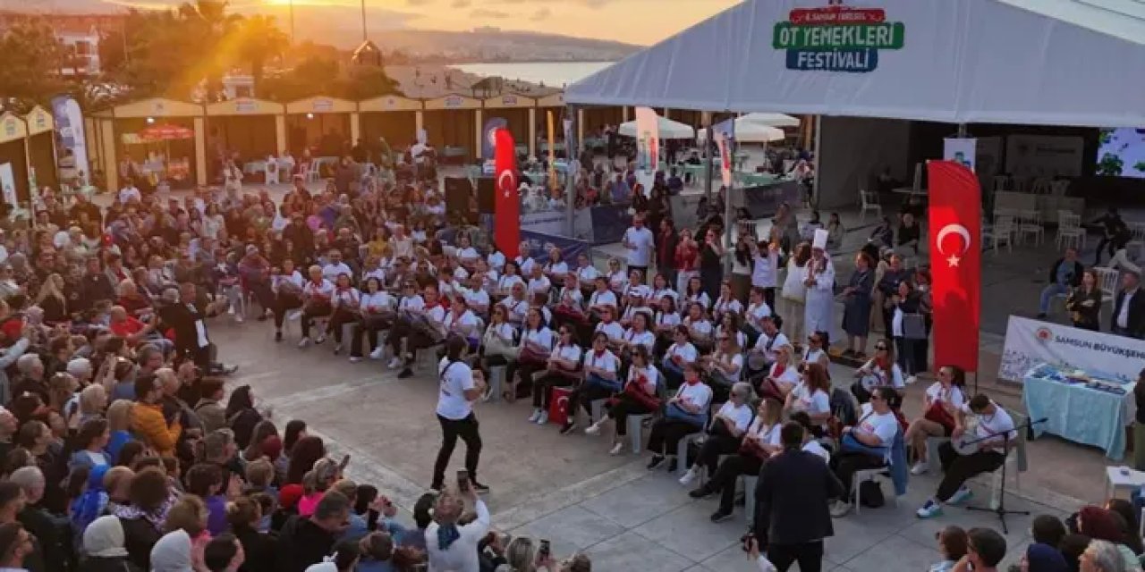Samsun’da ot yemekleri festivaline yoğun ilgi gösterildi!