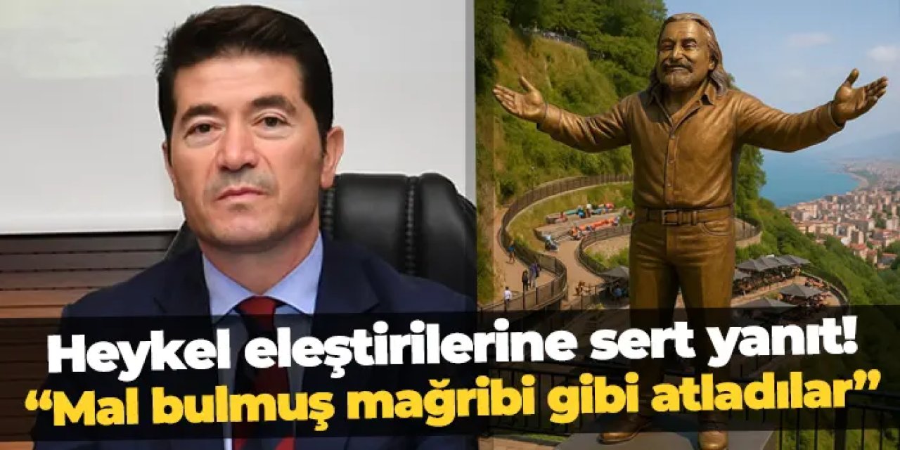 Başkan Kaya'dan heykel eleştirilerine yanıt! "Mal bulmuş mağribi gibi üstüne atladılar"