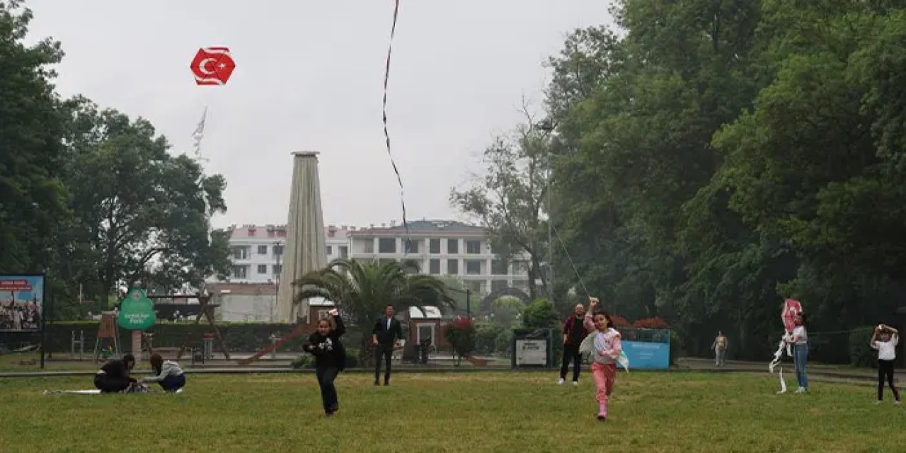Samsum’da gökyüzü uçurtmalarla renklendi!