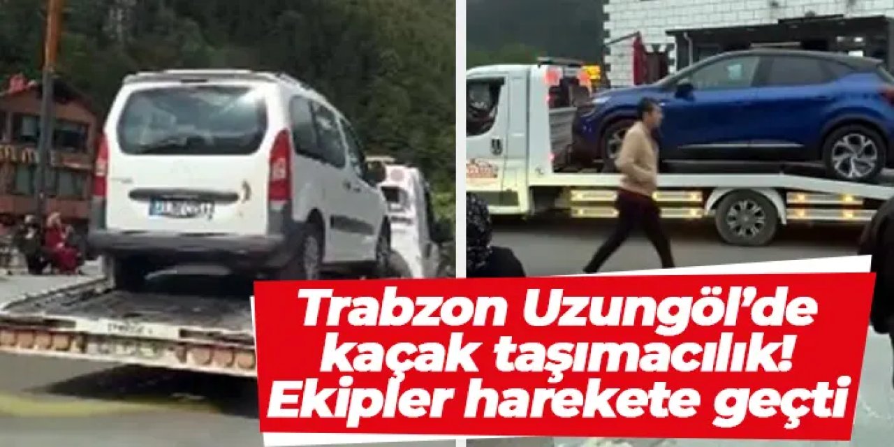Trabzon Uzungöl’de kaçak taşımacılığa geçit yok!