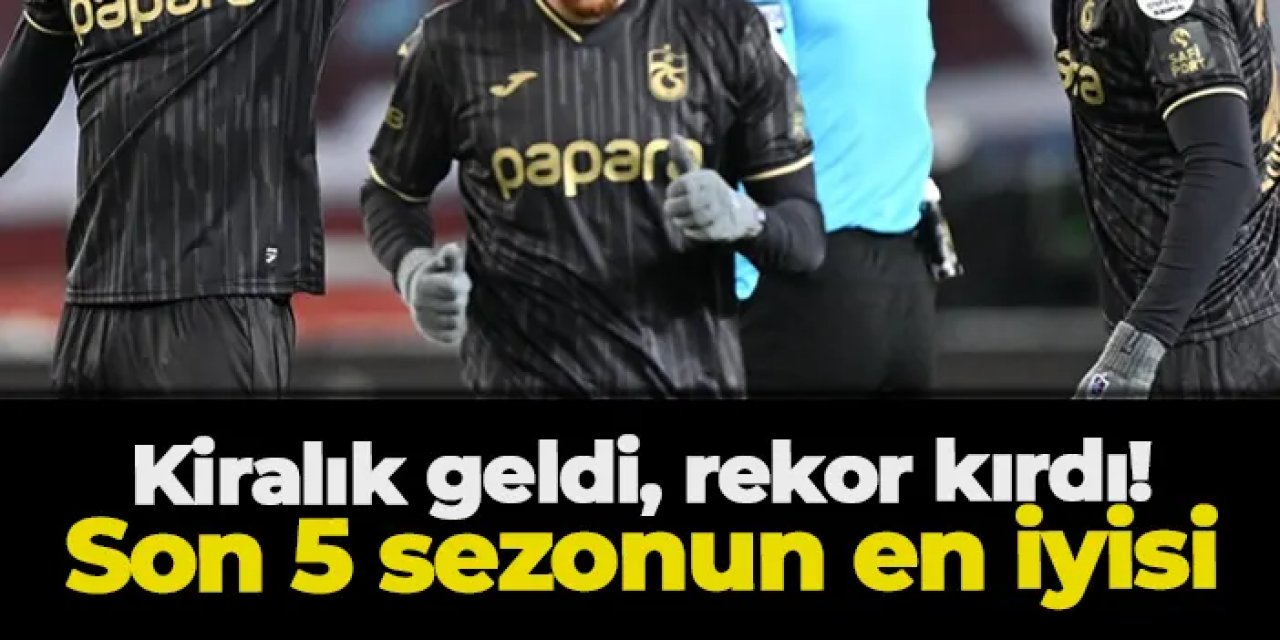 Trabzonspor'a kiralık geldi, rekor kırdı! Son 5 sezonun en iyisi...