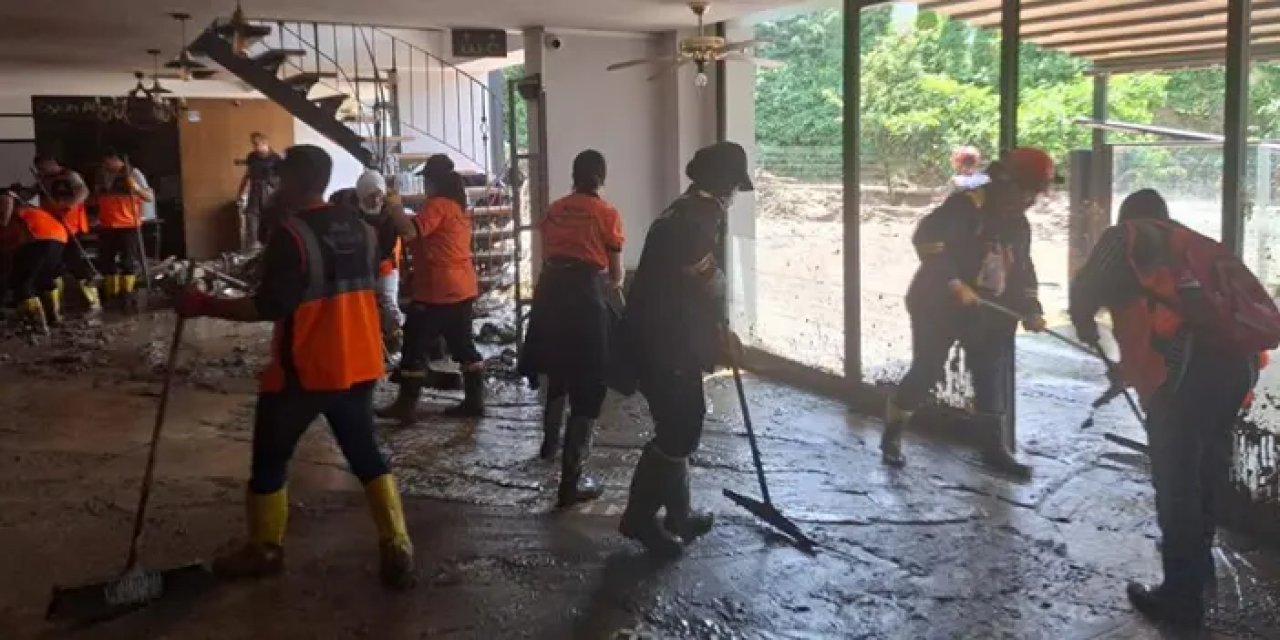 Trabzon’a Bayburt’tan sel felaketinde destek!