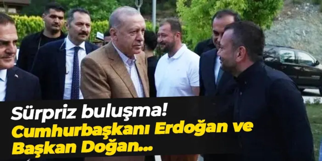 Sürpriz buluşma! Cumhurbaşkanı Erdoğan ile Ertuğrul Doğan bayramlaştı