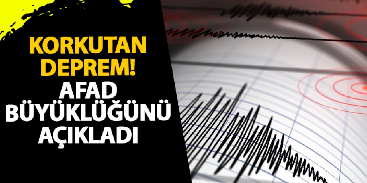İzmir’de deprem mi oldu? Deprem mi oldu? Depremin büyüklüğü kaç? AFAD açıkladı