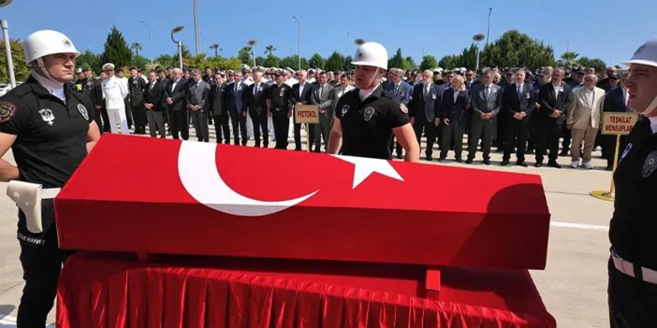 Samsun’da görev başında kalbine yenik düşen polis için tören!