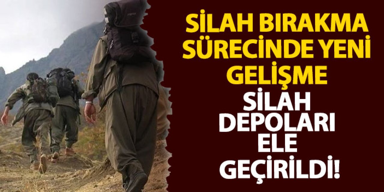 Silah bırakma sürecinde yeni gelişme! Silah depoları ele geçirildi!