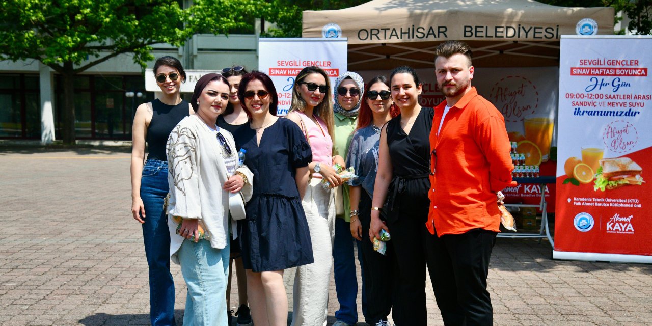 Ortahisar Belediyesi'nden sınav haftasında öğrencilere destek