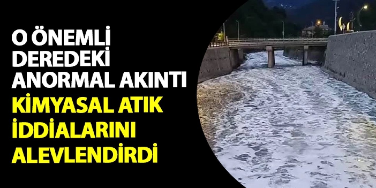 Aksu Deresi'ndeki anormal akıntı, kimyasal atık iddialarını alevlendirdi
