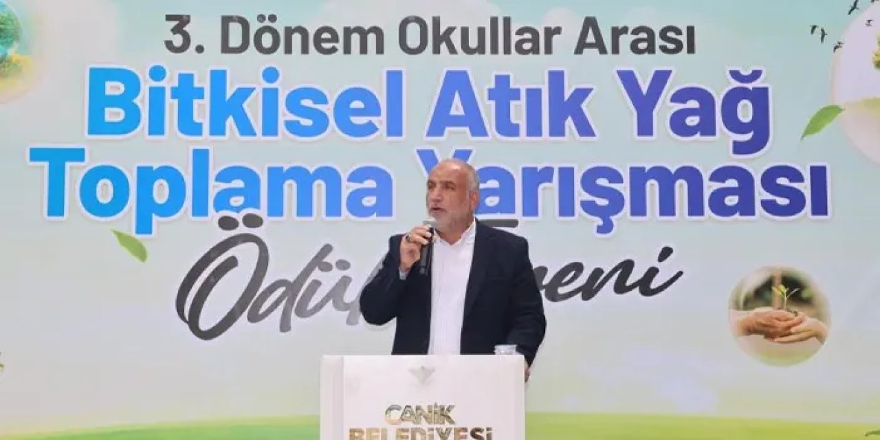 Samsun’da 3. Dönem Okullar Arası Bitkisel Atık Yağ Toplama Yarışması düzenlendi