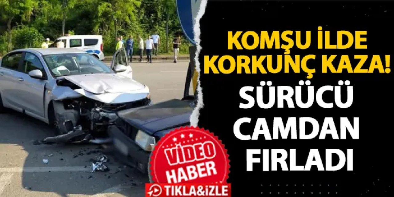 Giresun’da korkunç kaza! Sürücü camdan fırladı