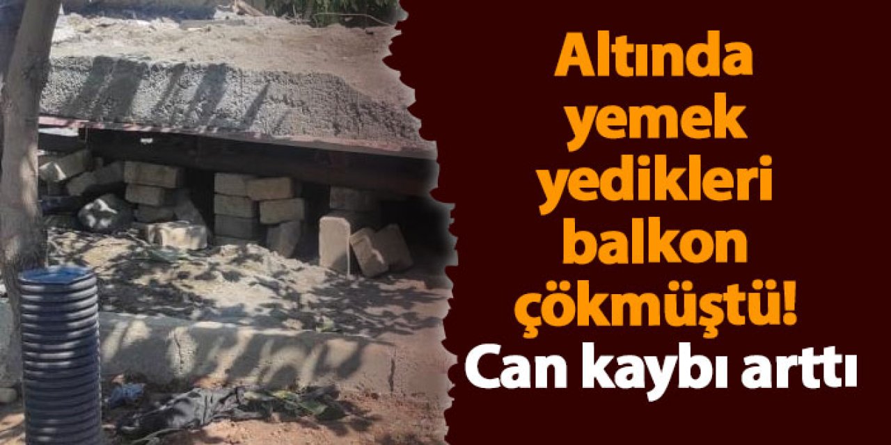 Batman'da çöken balkonda can kaybı arttı!