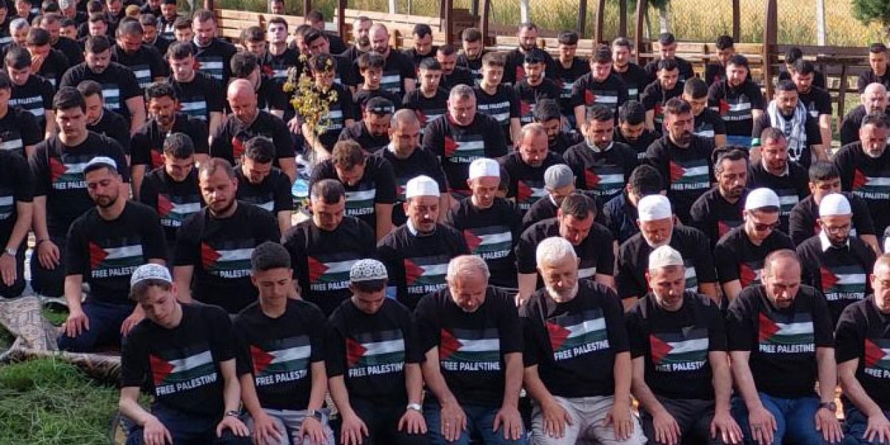 Samsunspor taraftarları İsrail'i protesto etti!