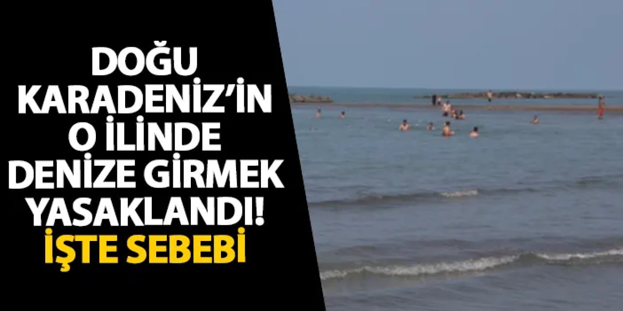 Ordu’da denize girmek yasaklandı! İşte sebebi