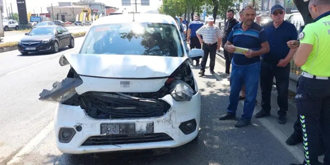Samsun’da 4 araçlı zincirleme kaza! 2 yaralı var
