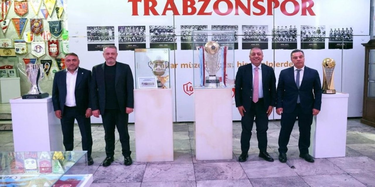 Trabzonspor'un kupaları müzesinde! Büyük gurur