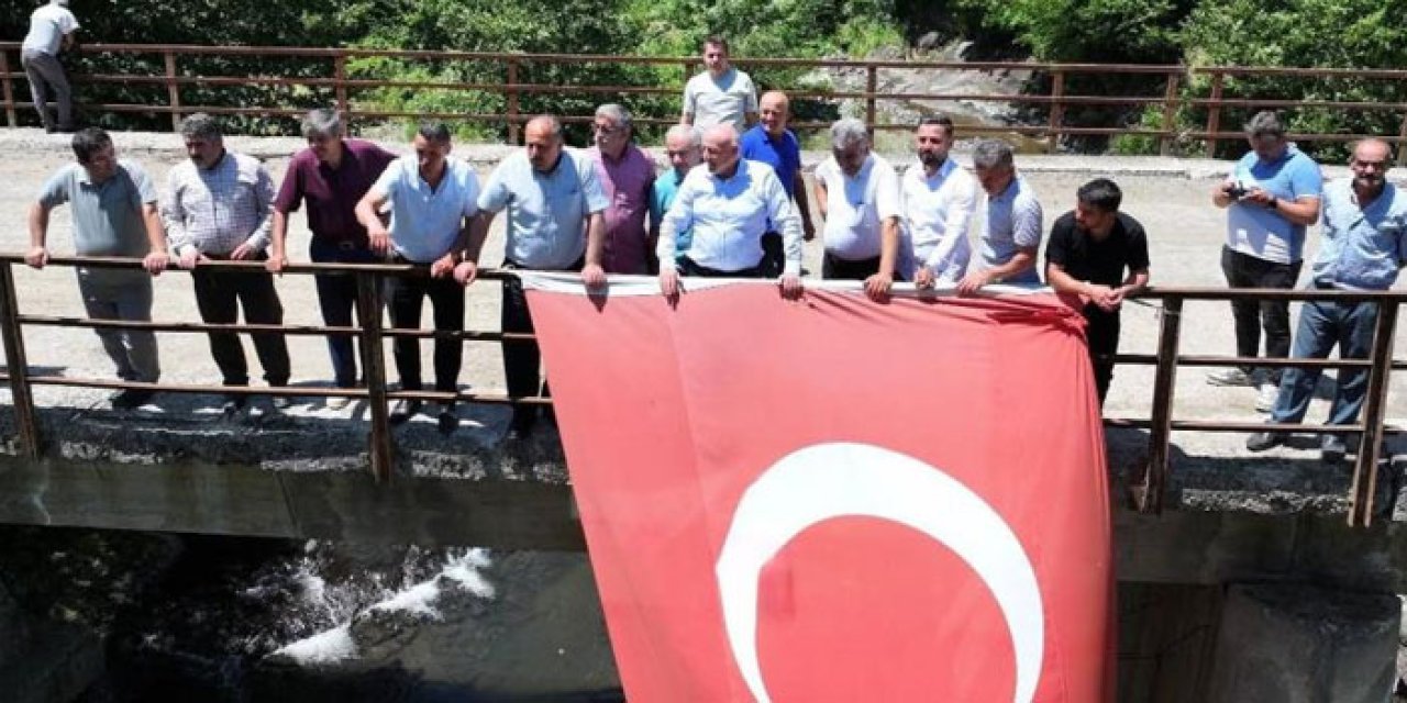 Samsun’da Heybeli Köprüsü’nde anlamlı buluşma