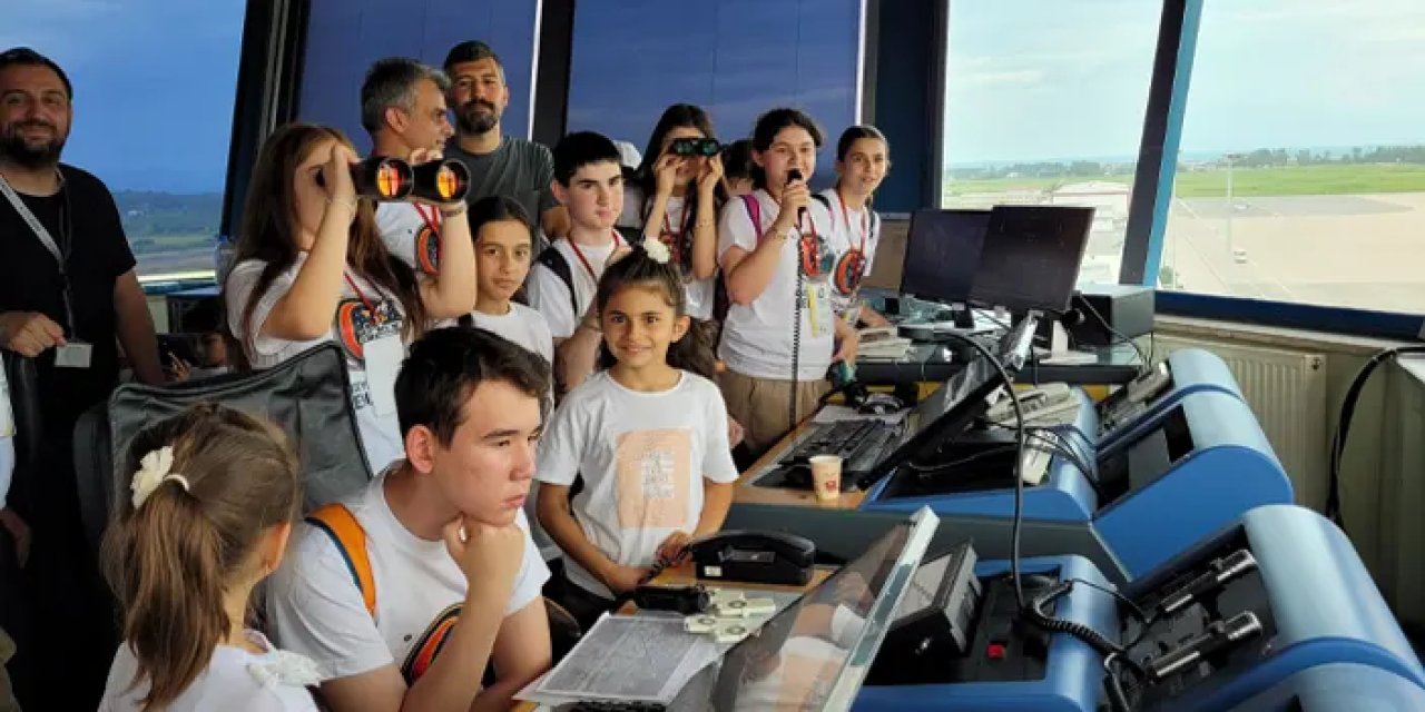 Samsun'da öğrenciler havacılıkla tanıştı!