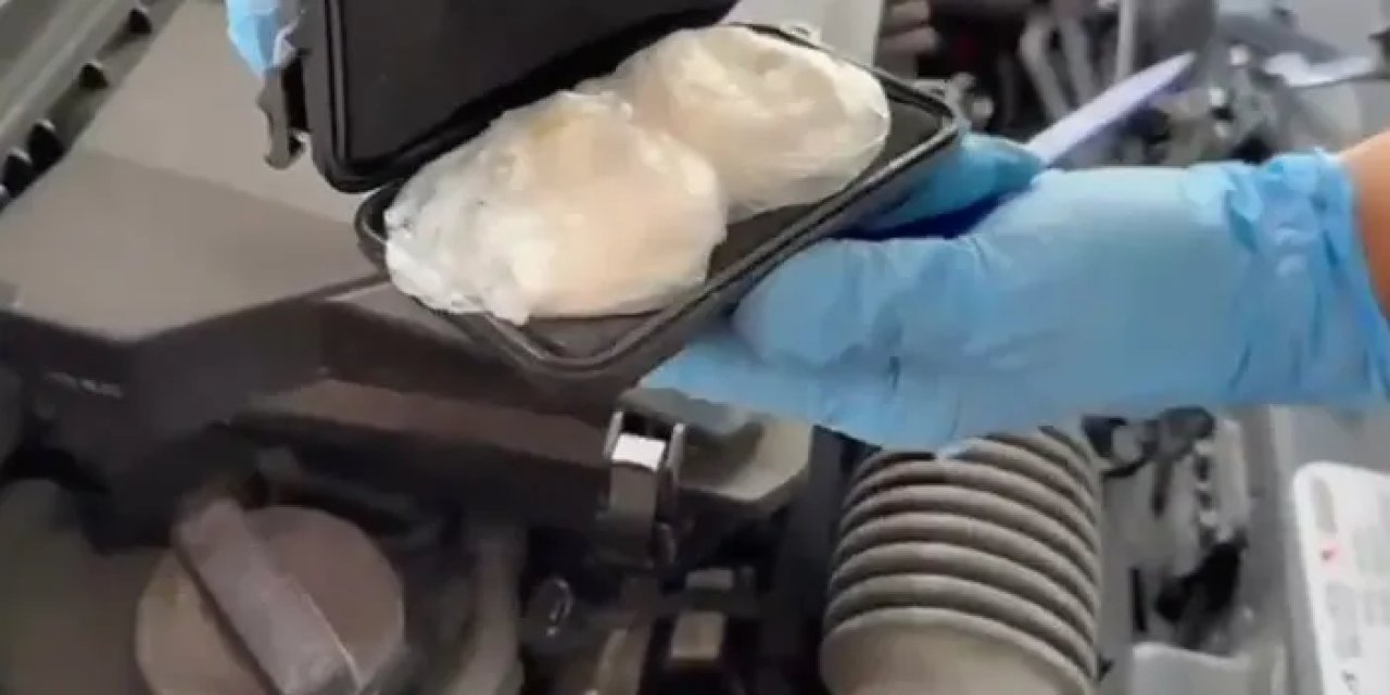 Samsun’da zehir operasyonu! Aracın motor kısmından kokain çıktı