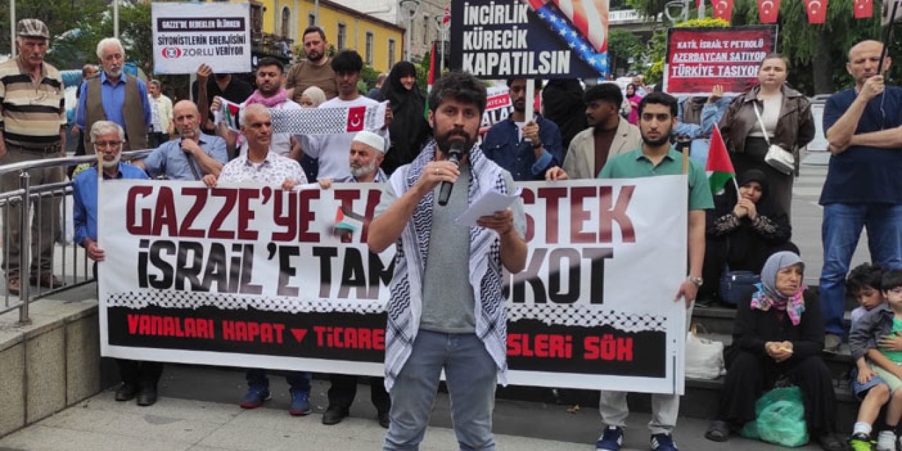 Trabzon'da İran yürüyüşü! Hükümete seslendiler