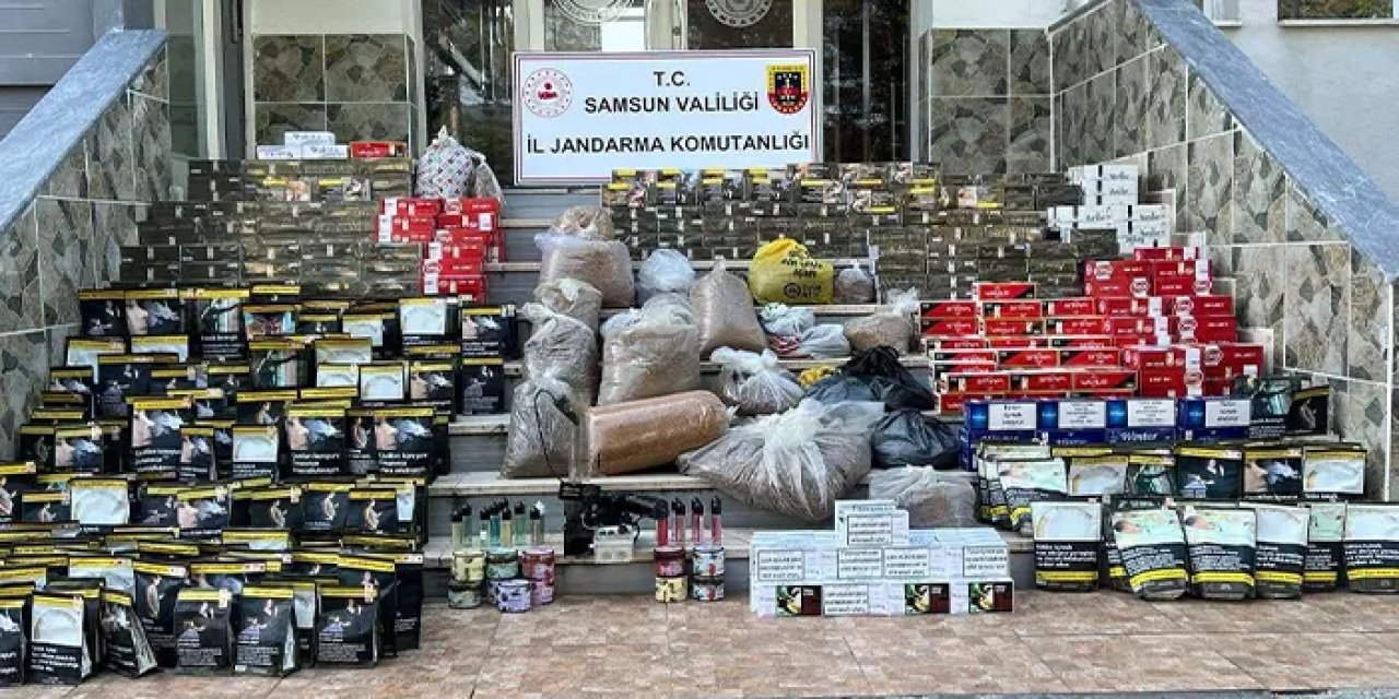 Samsun'da kaçak sigara operasyonu: 108 bin makaron ele geçirildi!