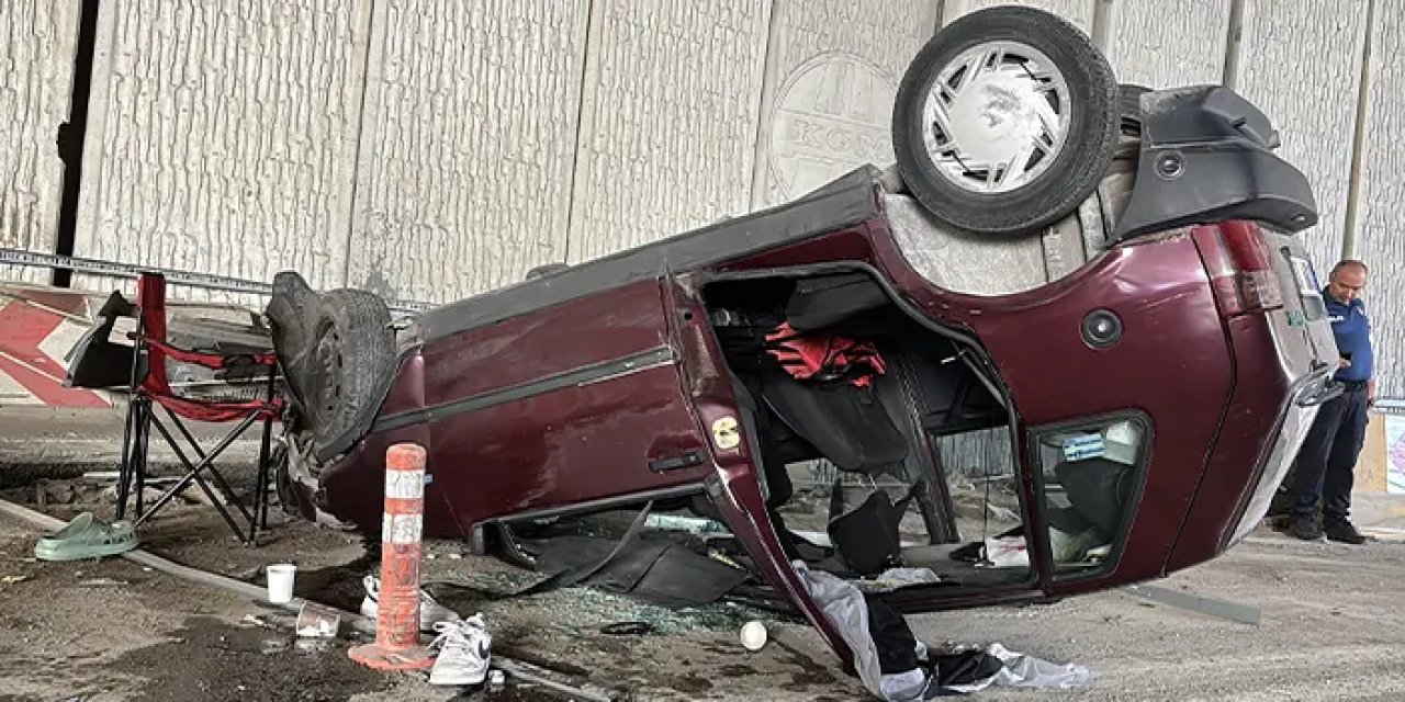 Samsun’da otomobil devrildi: 5 kişi yaralandı!