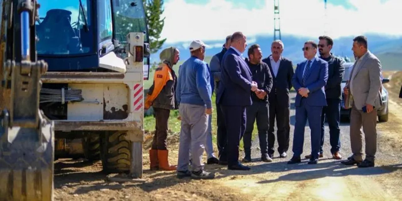Bayburt’un Günbuldu Köyü’nde isale hattı yenileniyor!