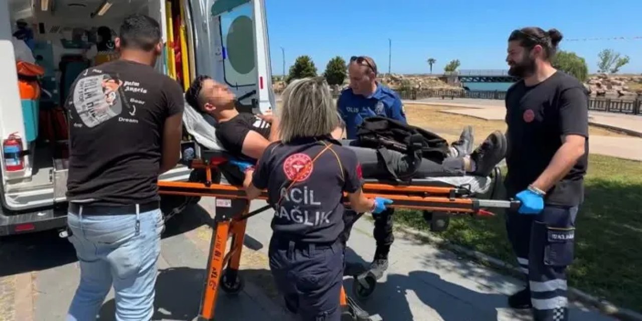 Samsun’da parkta hareketsiz yatan genç korkuttu!