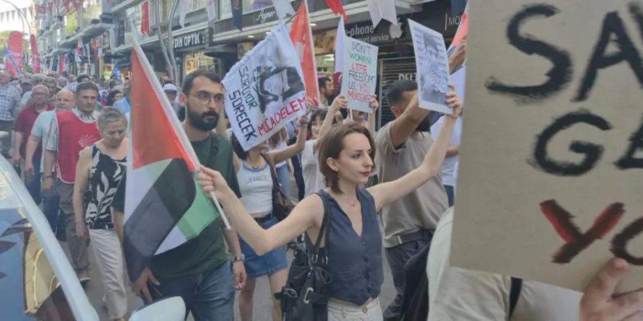 Samsun’da İsrail ve ABD protestosu: “Savaşa hayır, barış hemen şimdi!”
