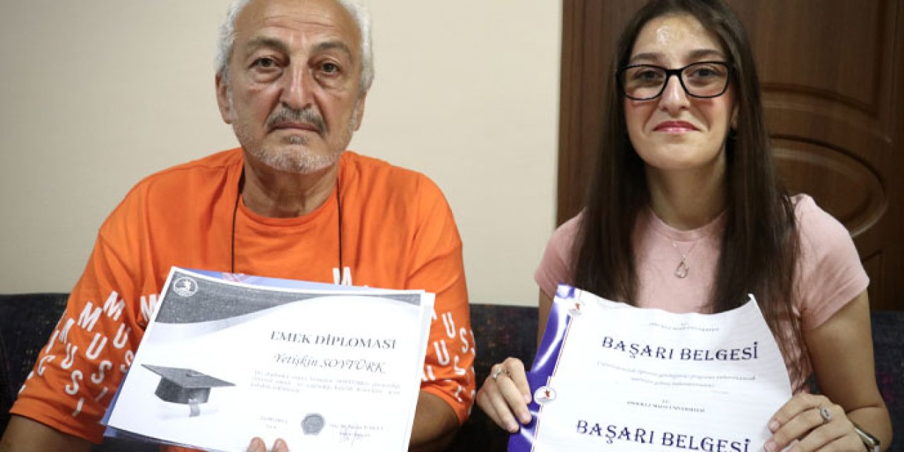 OMÜ’de kas hastası öğrencinin azmi! Bölüm ikinciliğiyle taçlandı