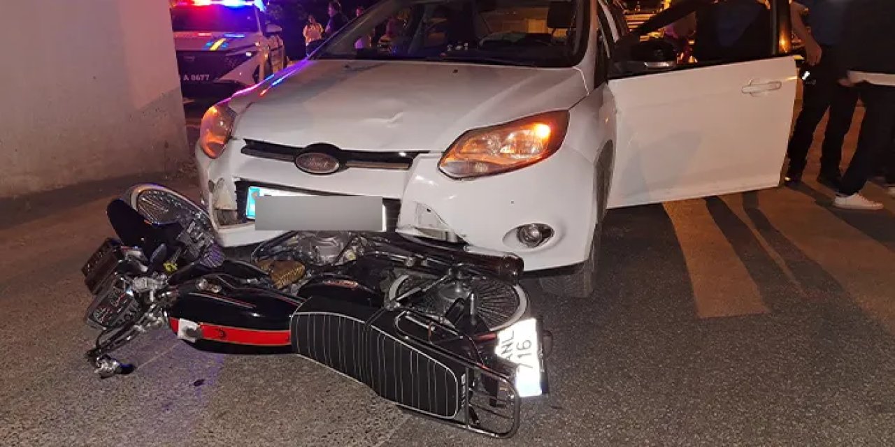 Samsun’da otomobil ile motosiklet çarpıştı! Kazada bir kişi yaralandı