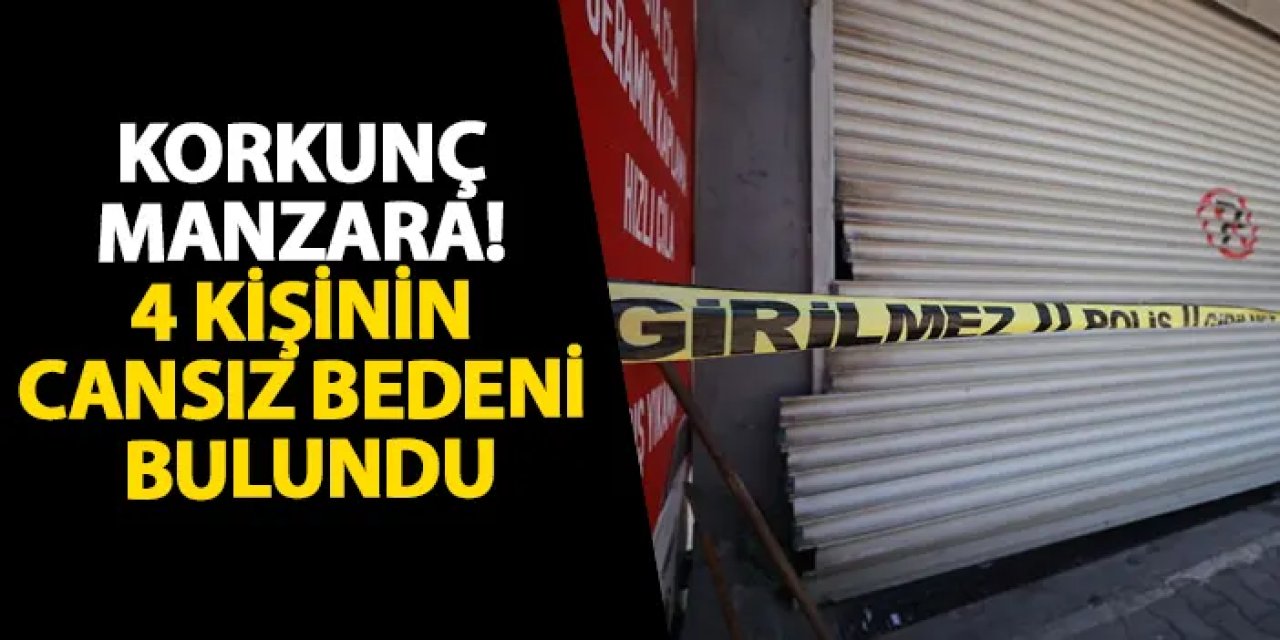 Mersin’de korkunç manzara! 4 kişinin cansız bedeni bulundu