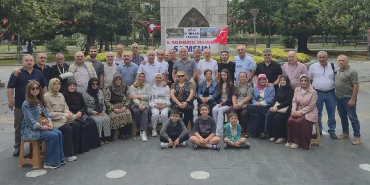 Samsun’da 21 asker arkadaşı yıllar sonra bir araya geldi!