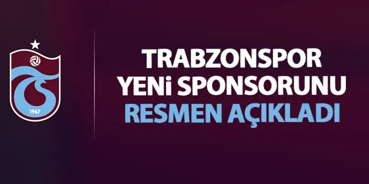 Trabzonspor yeni sponsorunu açıkladı! İki yıllık anlaşma